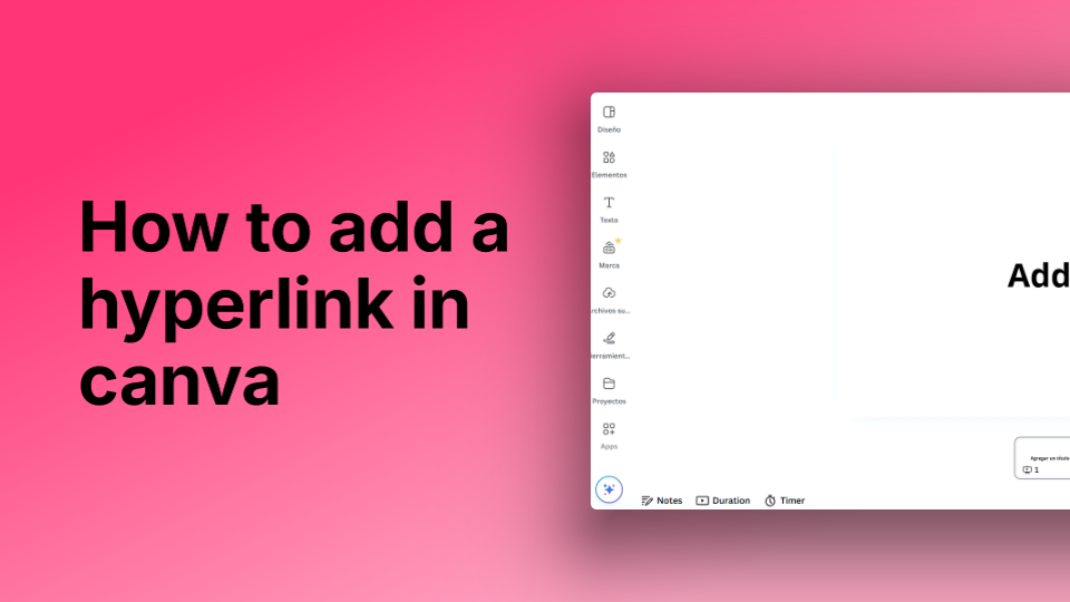 How to Add a Hyperlink in Canva