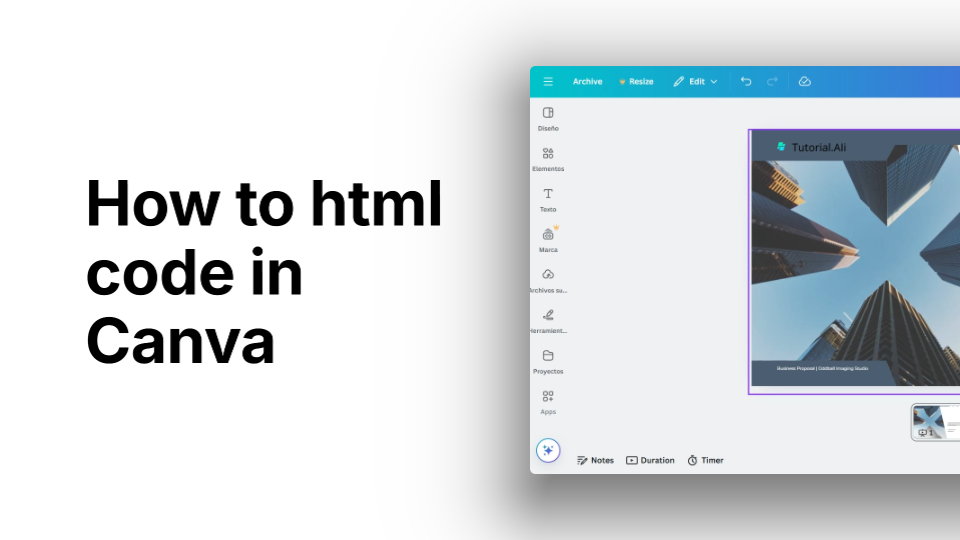 How to HTML Code in Canva