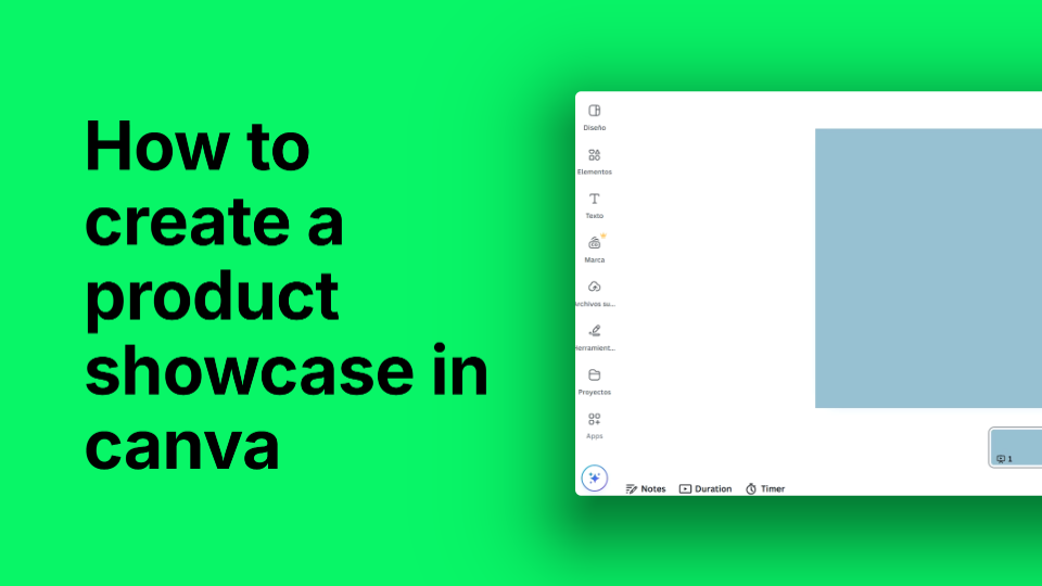 How to Create a Product Showcase in Canva