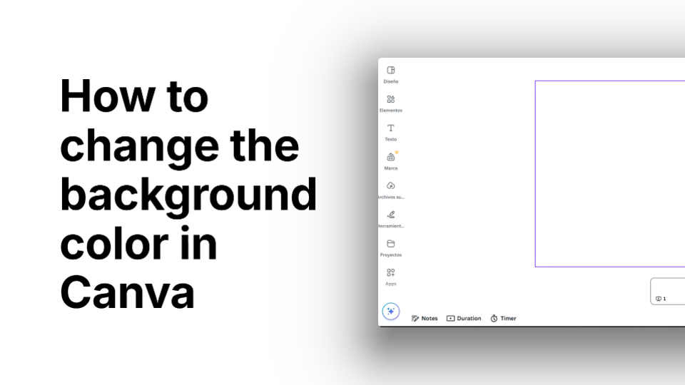How to Change the Background Color in Canva