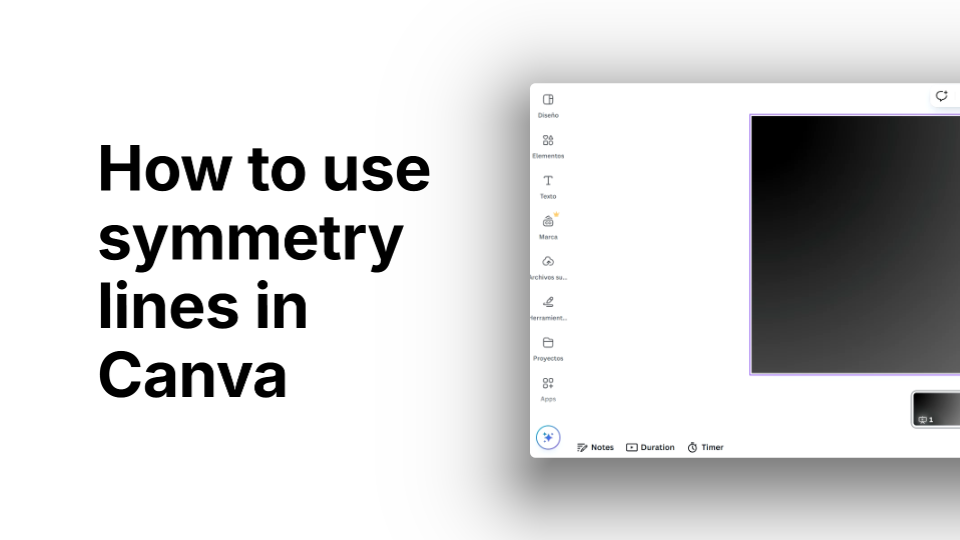 How to Use Symmetry Lines in Canva