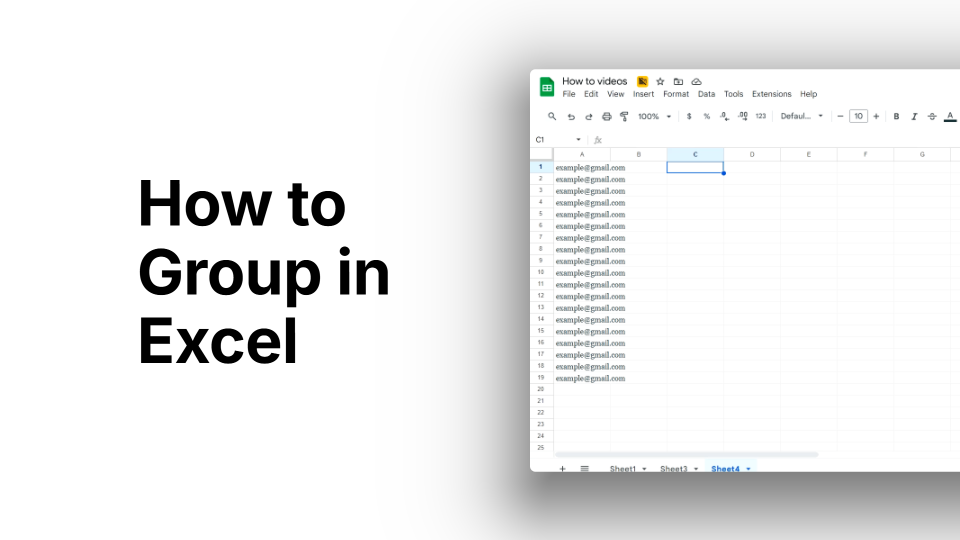 How to Group Rows in Excel