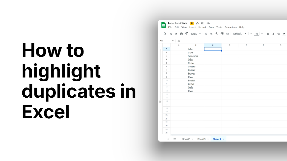 How to Highlight Duplicates in Excel
