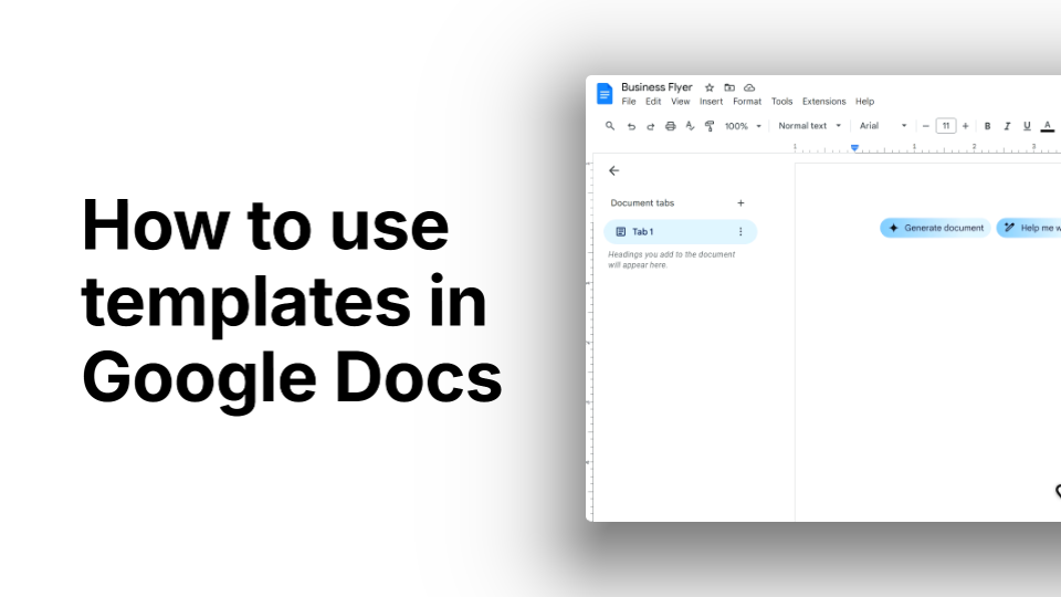 How to Use Templates in Google Docs