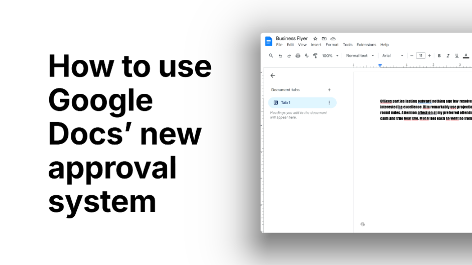 How to Use the New Approval System in Google Docs