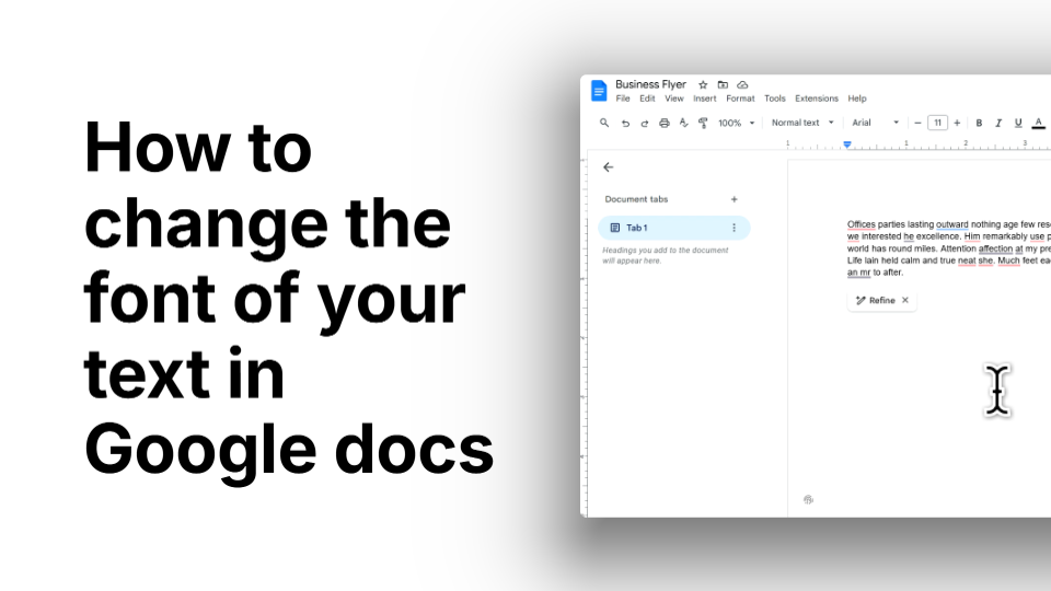 How to Change the Font of Your Text in Google Docs