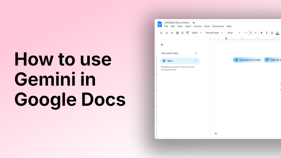 How to Use Gemini in Google Docs