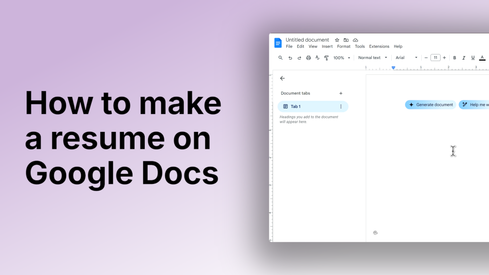 How to Make a Resume on Google Docs