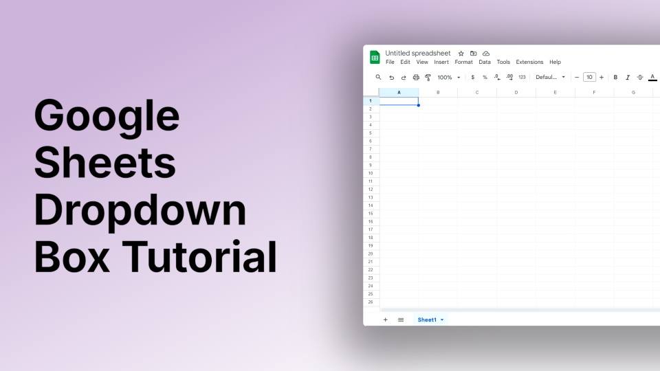 How to Make Dropdown Boxes in Google Sheets