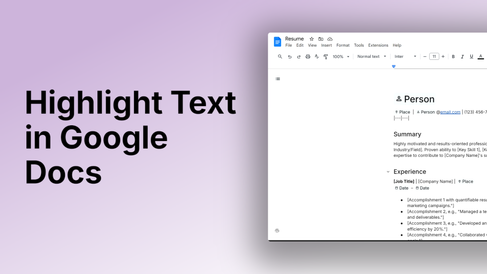 How to Highlight Text in Google Docs