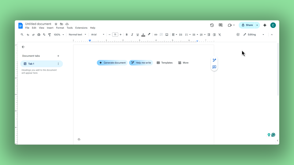 How to Start or Join a Google Meet in Google Docs