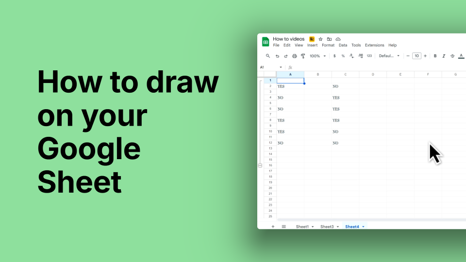 How to Draw on Your Google Sheet