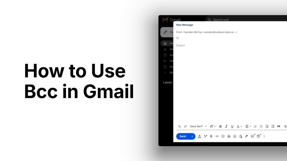 How to Use Bcc in Gmail