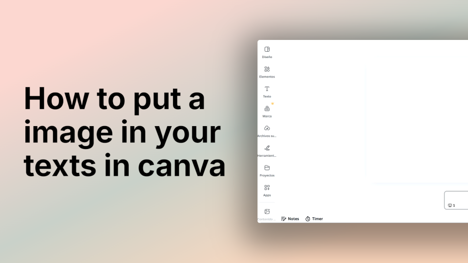 How to Put an Image in Your Texts in Canva