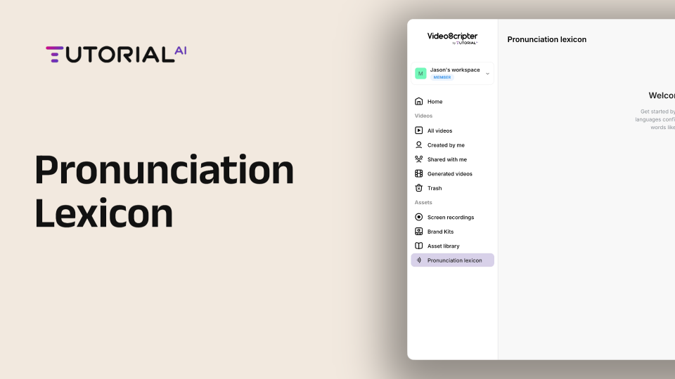 Using the Pronunciation Lexicon in Tutorial AI